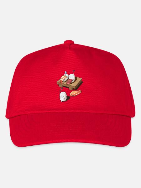 Von Sushi träumen - Kinder Basecap - Rot
