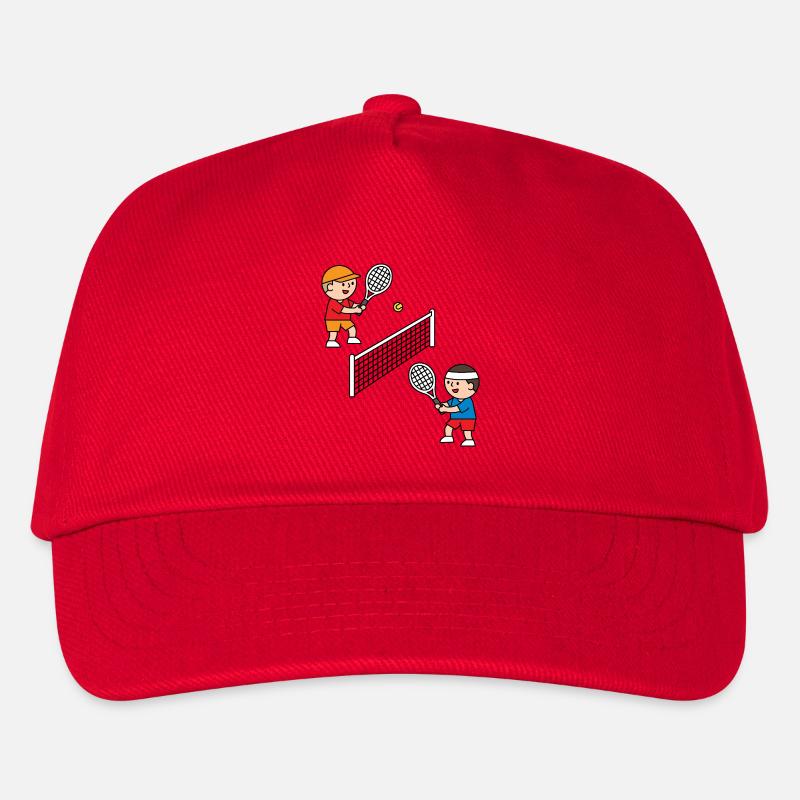 Playing tennis is fun! - Kids’ Baseball Cap - red