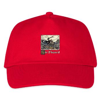 Ren Faire Medieval Sir FBoard Surfbrett - Kinder Basecap - Rot - Vorne