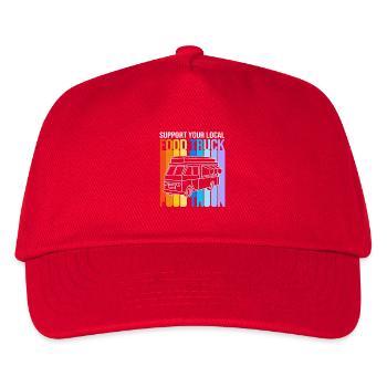 Imbiss Food Truck - Kinder Basecap - Rot - Vorne