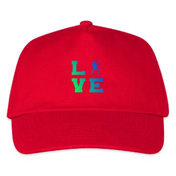 Gift idea for the guitarist with guitar playing - Kids’ Baseball Cap - red - Front