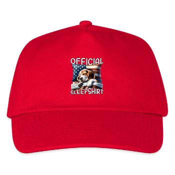 T-shirt de nuit Beagle US - Casquette de baseball Enfant - rouge - Devant