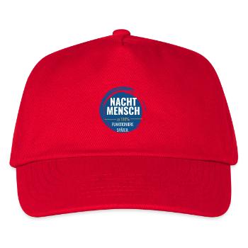 Nachtmensch – Zu 100% funktioniere später - Kinder Basecap - Rot - Vorne