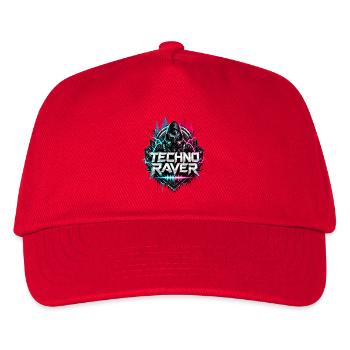 Techno Raver Neon Hood - Casquette de baseball Enfant - rouge - Devant