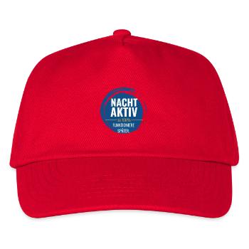 Nachtaktiv – Zu 100% funktioniere später - Kinder Basecap - Rot - Vorne