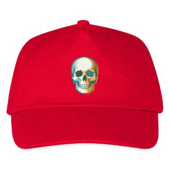Retro Pop Skull - Kids’ Baseball Cap - red - Front