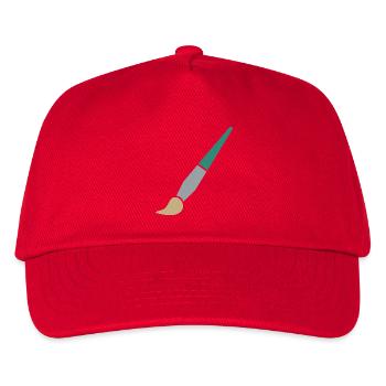 Paint Brush - Kids’ Baseball Cap - red - Front
