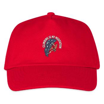 Climbing Sports Meditation Men - Kids’ Baseball Cap - red - Front