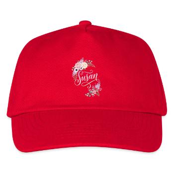 Nom de Susan Blossom en aquarelle - Casquette de baseball Enfant - rouge - Devant