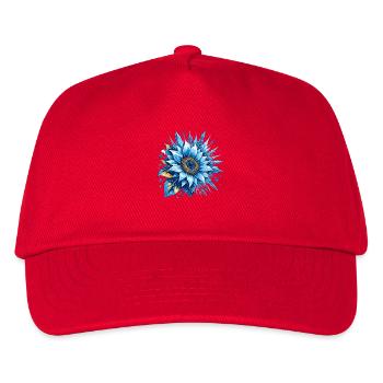 Tournesol bleu glace - Casquette de baseball Enfant - rouge - Devant