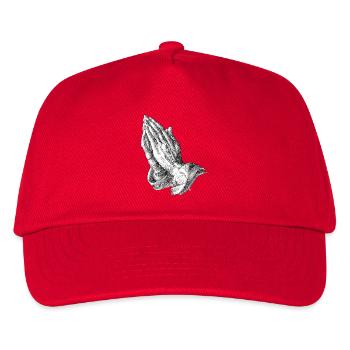 Gravure des mains prieuses - Casquette de baseball Enfant - rouge - Devant