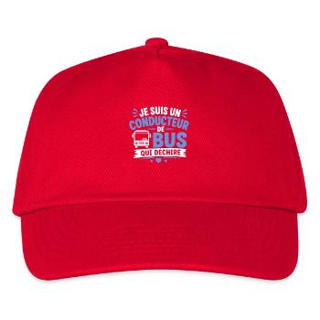 Conducteur de bus qui déchire - Casquette de baseball Enfant - rouge - Devant