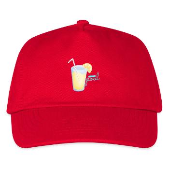 À la piscine – Buvez et détendez-vous - Casquette de baseball Enfant - rouge - Devant