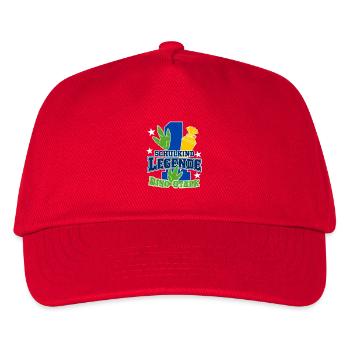 Einschulung Dinosaurier Schulkind Legende Dino-sta - Kids’ Baseball Cap - red - Front