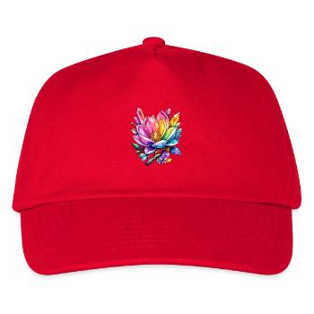 Crystal Blossoms Rainbow Colors - Kids’ Baseball Cap - red - Front