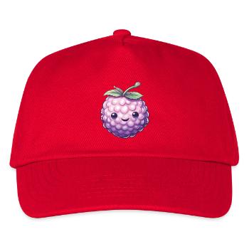 Brombeeren Motiv Beeren Karneval Fasching Kostüm - Kinder Basecap - Rot - Vorne