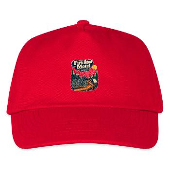 Premier vélo tout-terrain au Fire Road Motel d’une nuit - Casquette de baseball Enfant - rouge - Devant