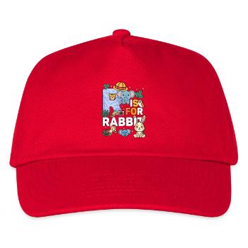 R Is For Rabbit Zoo Party Jungle Zoo Birthday - Kids’ Baseball Cap - red - Front