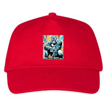 Gorilla - Kinder Basecap - Rot - Vorne