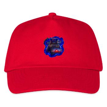 NeonBär Konzert-Style Jacke - Kinder Basecap - Rot - Vorne
