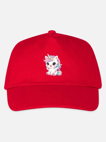 Einhorn - Kinder Basecap - Rot