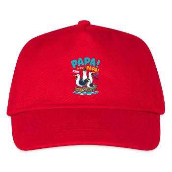 Daddy Seagulls Humor Father's Day - Kids’ Baseball Cap - red - Front