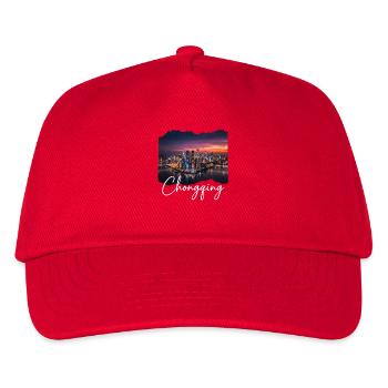 Chongqing Skyline Evening Light - Kids’ Baseball Cap - red - Front