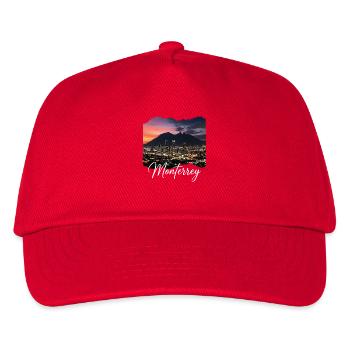 Monterrey Evening City Panorama - Kids’ Baseball Cap - red - Front