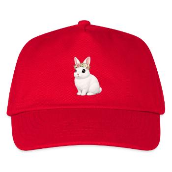 Blanc de Hotot Rabbit - Kids’ Baseball Cap - red - Front