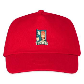 Homeroom Teacher Gift First Hello, First Day of Sc - Kids’ Baseball Cap - red - Front