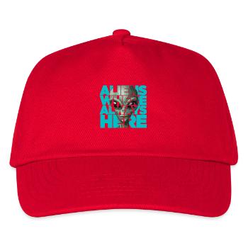 Aliens Were Always Here Extraterrestrial Visitors - Kids’ Baseball Cap - red - Front