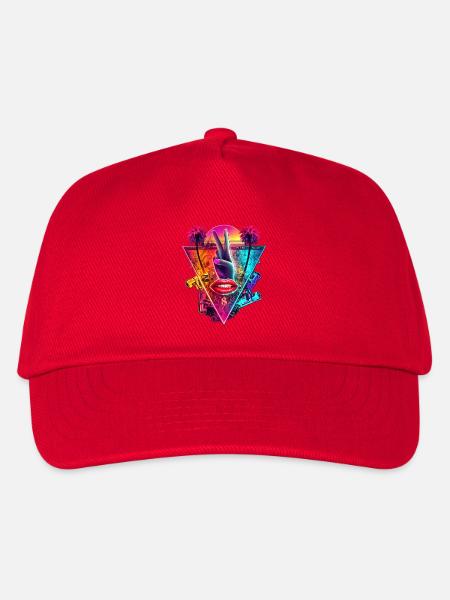 Neon Bizzare - Kinder Basecap - Rot