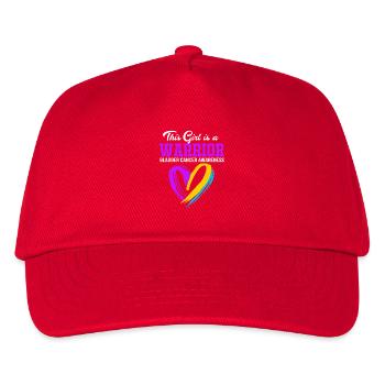 Blasenkrebs Krebs Blase - Kinder Basecap - Rot - Vorne