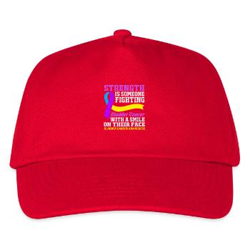 Blasenkrebs Krebs Blase - Kinder Basecap - Rot - Vorne