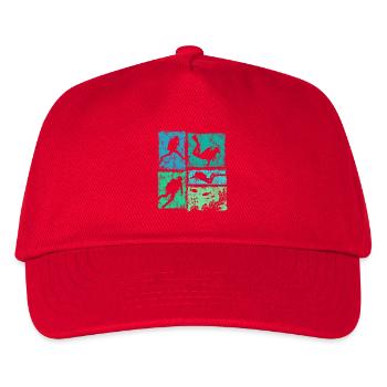 Taucher Für Schnorcheln Tauchen und Tauchgänge - Kinder Basecap - Rot - Vorne