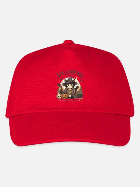 Verzauberte Katzenhexe - Kinder Basecap - Rot