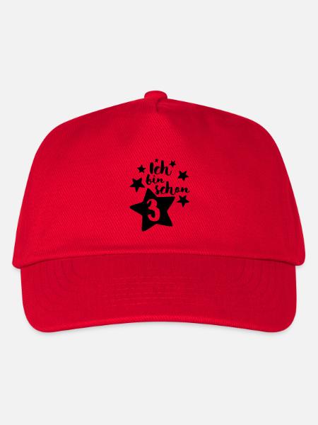 Ich bin schon Drei! - Kinder Basecap - Rot