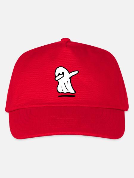 Geist / Lustiger Geist / Halloween / Dabbing-Geist - Kinder Basecap - Rot