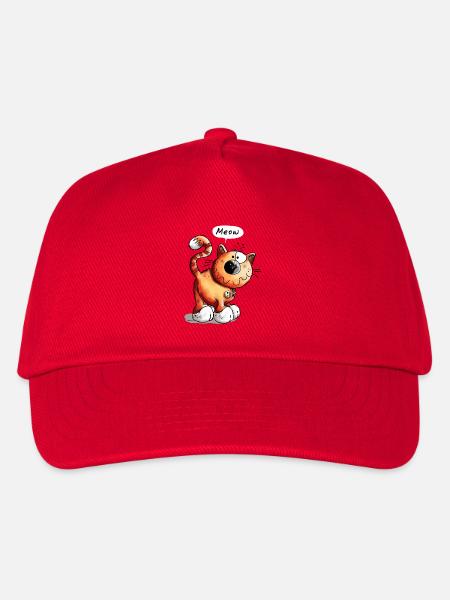 Rote Katze - Katzen - Kätzchen - Kater - Kitten - Kinder Basecap - Rot