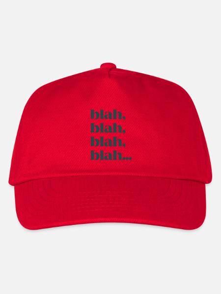 Bla bla bla bla - Kinder Basecap - Rot