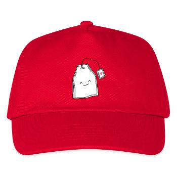 Tea lover tea smile - Kids’ Baseball Cap - red - Front