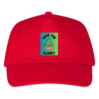 PLANET. PLANET. SPRING. GARDENING. RETIREMENT - Kids’ Baseball Cap - red - Front