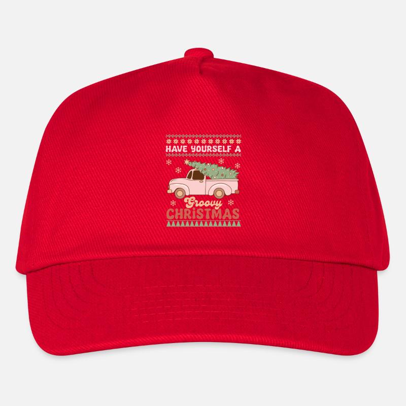 Hässlicher Weihnachtspullover - Kinder Basecap - Rot