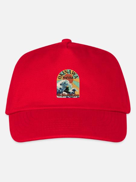 Okinawa Surf Club Aha Yoko Beach - Kinder Basecap - Rot