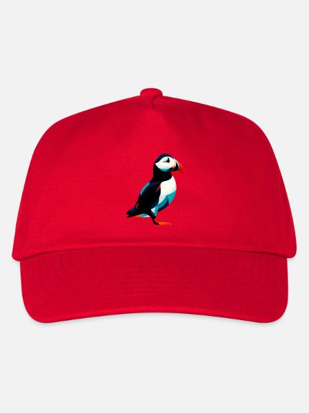 Papageitaucher - Kinder Basecap - Rot