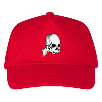 Le crâne est présenté - Casquette de baseball Enfant - rouge - Devant