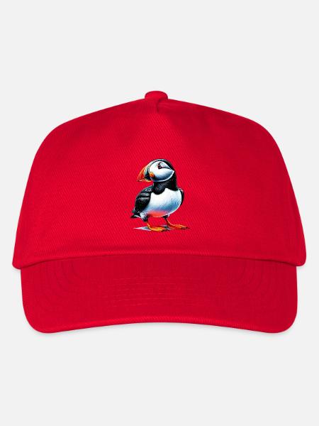 Papageitaucher - Kinder Basecap - Rot