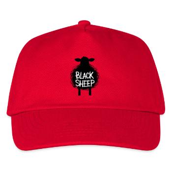 Black Sheep - rebellisch und einzigartig - Kinder Basecap - Rot - Vorne