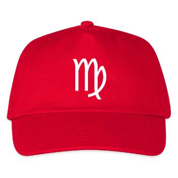 Zodiac sign Virgo, exclusive t-shirt design - Kids’ Baseball Cap - red - Front