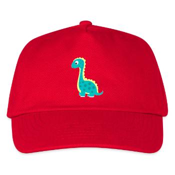 Cuddly dinosaur lucky charm - Kids’ Baseball Cap - red - Front